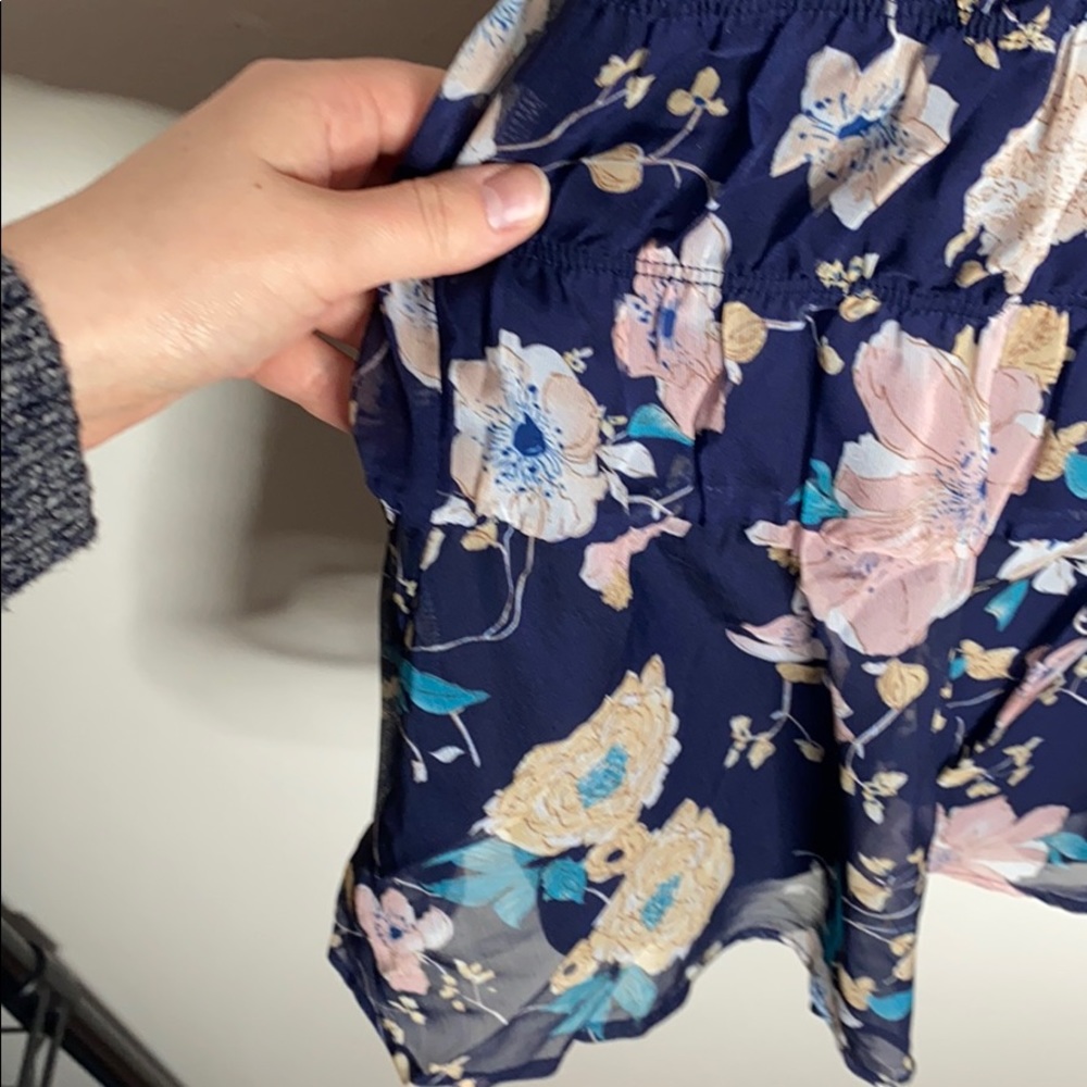 Foxiedox Brylee cold shoulder floral mini dress size L - Picture 13 of 16